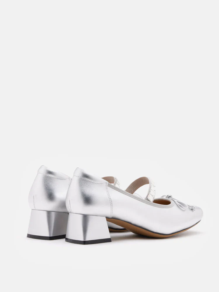 Billie Crystal-Embellished Bow Mary Jane Heels - Image 7