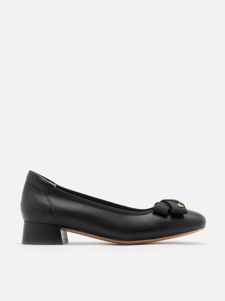 Aurea Two-Tone Bow Low Block Heels - Image 12