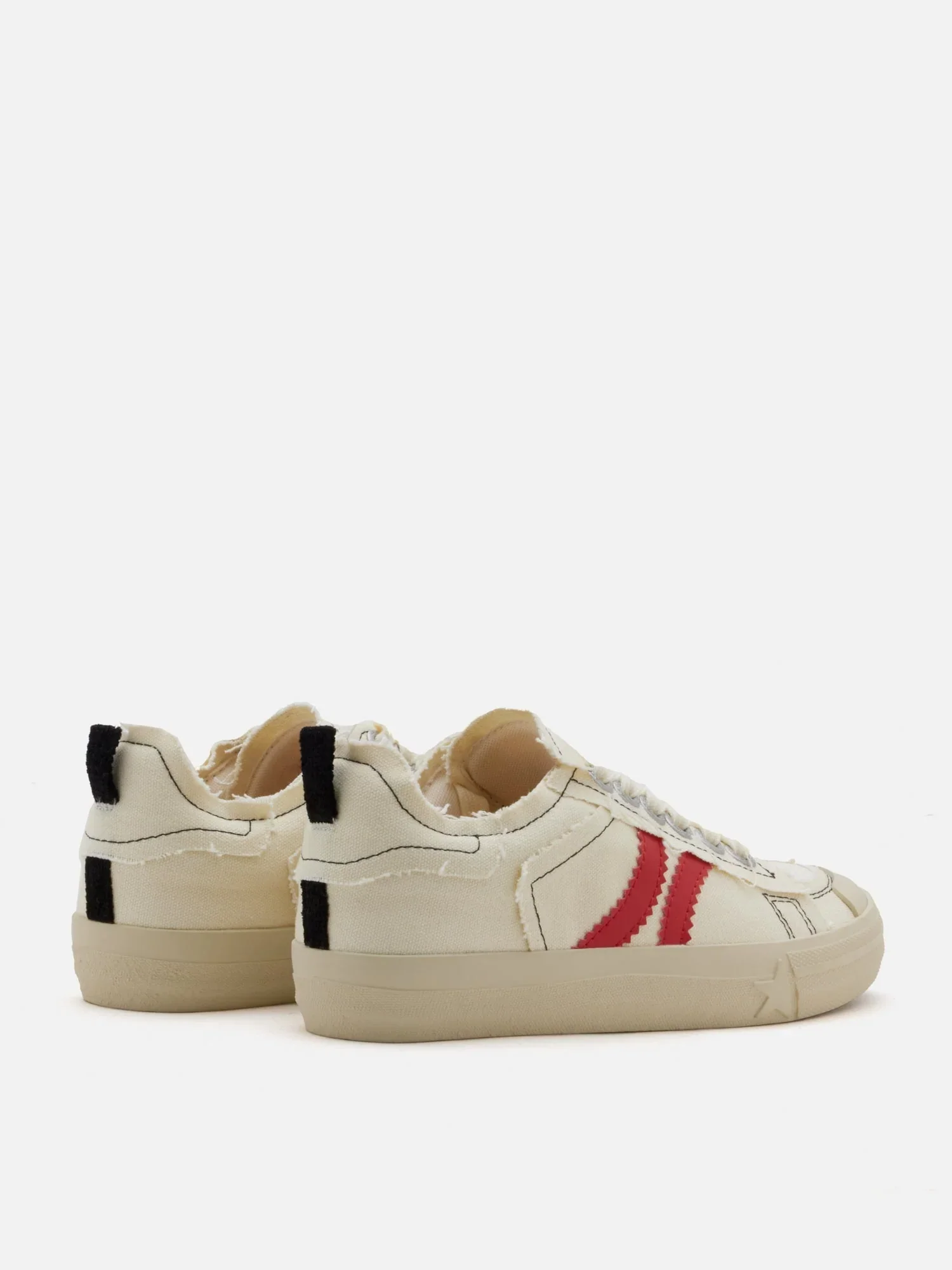 Claudi Asymmetric Stripe Frayed Sneakers - Image 7