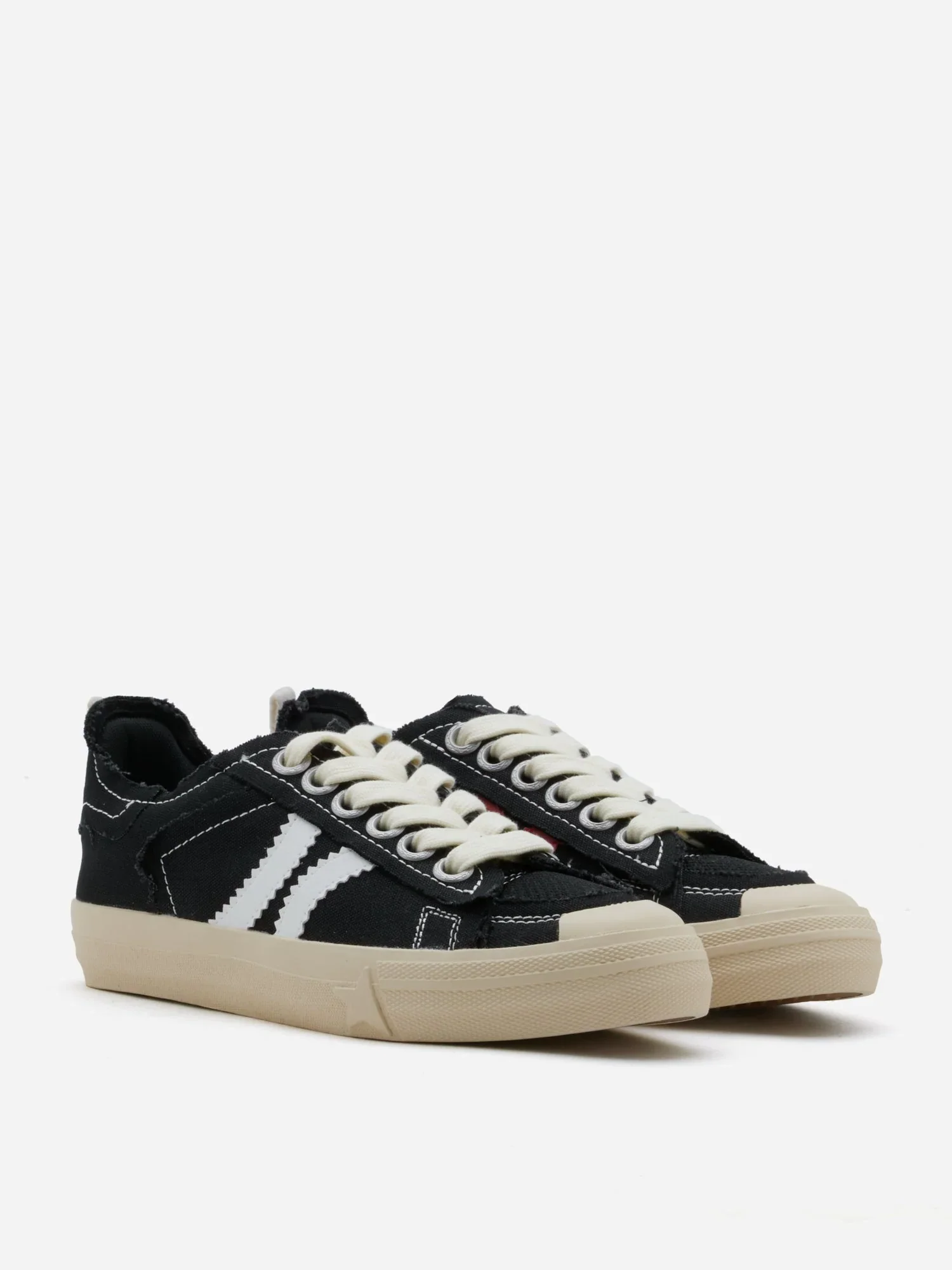 Claudi Asymmetric Stripe Frayed Sneakers - Image 8