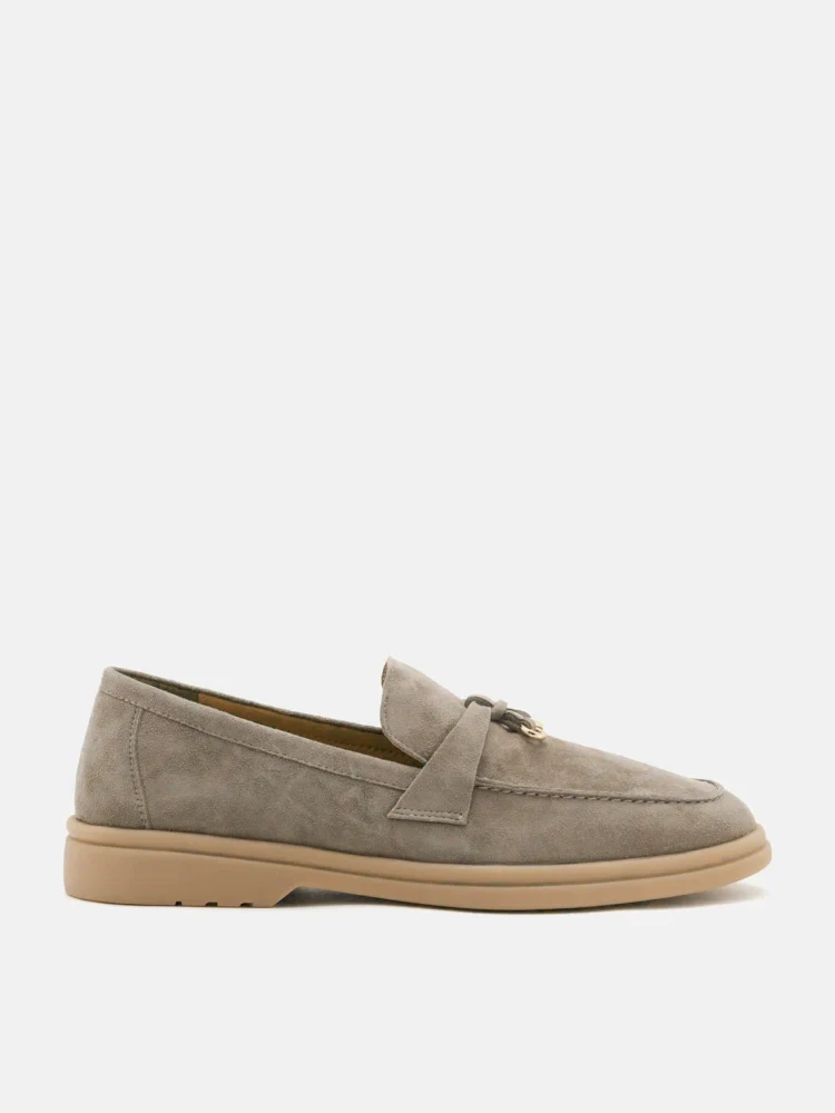 Phoenix Knot Detail Suede Loafers - Image 11