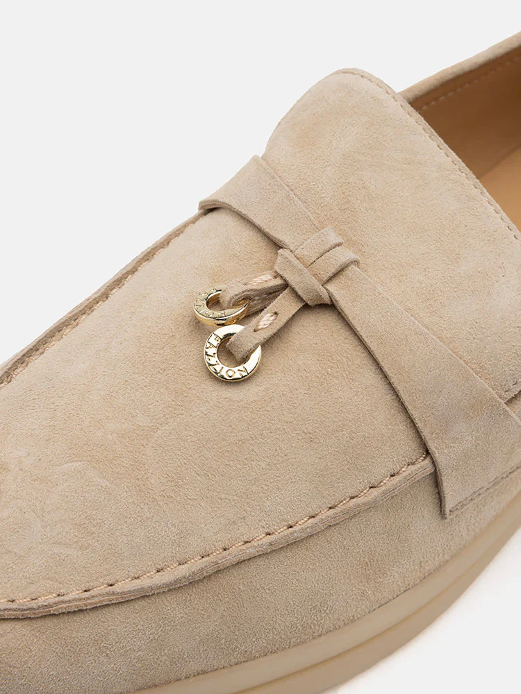 Phoenix Knot Detail Suede Loafers - Image 3