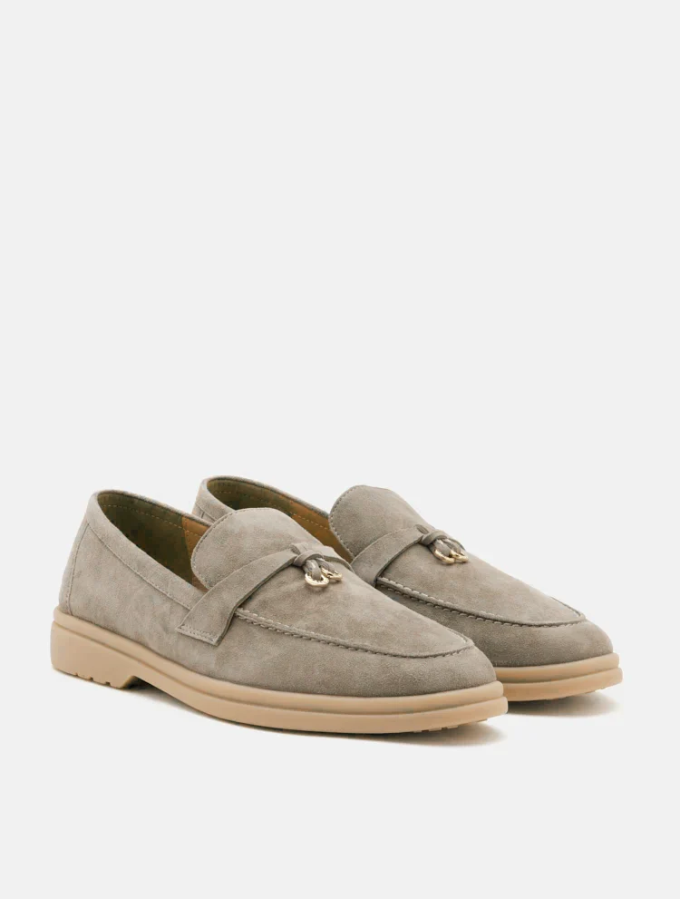 Phoenix Knot Detail Suede Loafers - Image 8