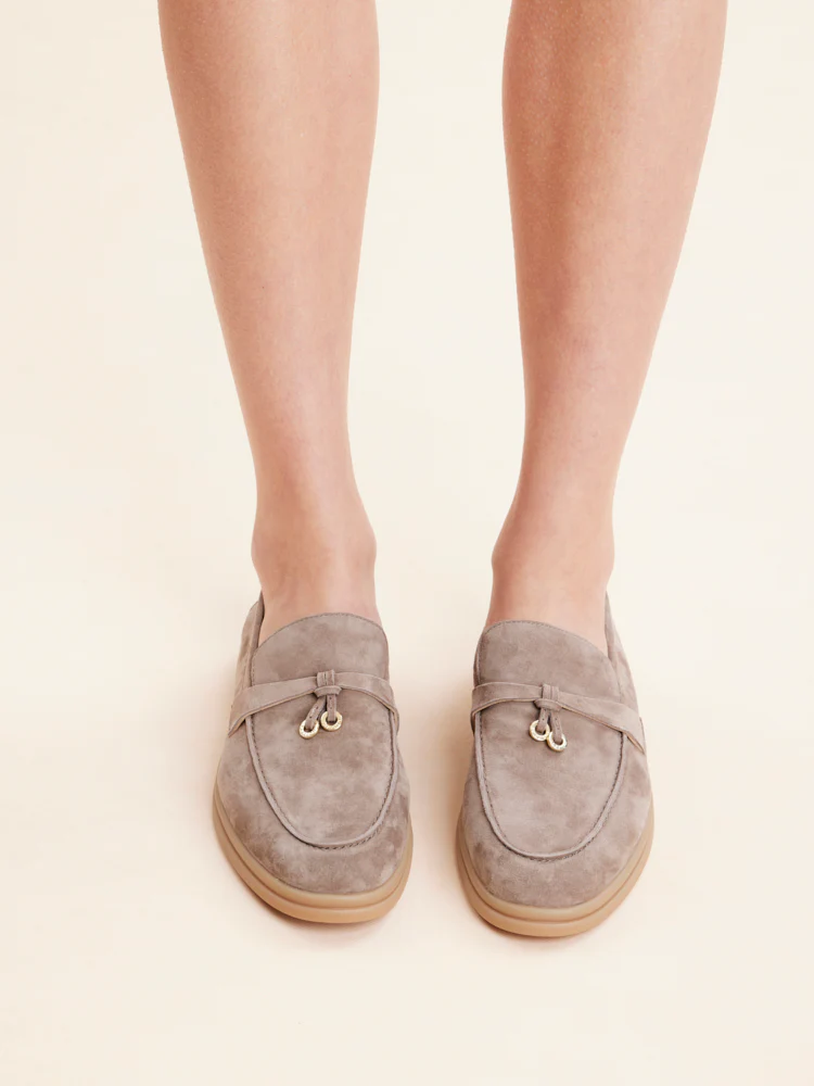 Phoenix Knot Detail Suede Loafers - Image 9