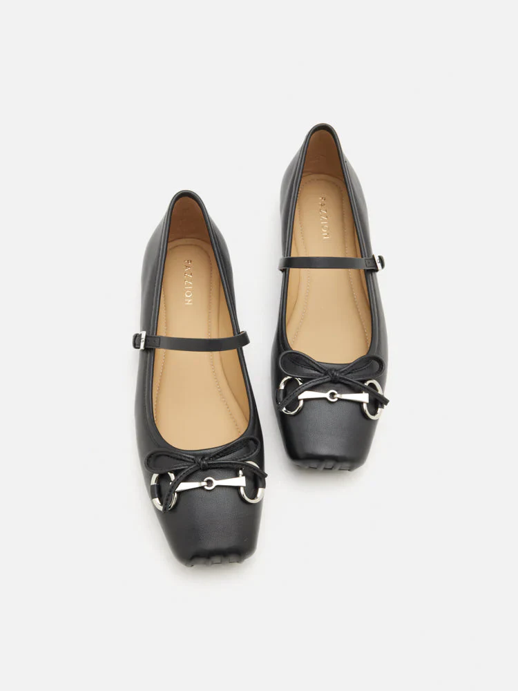 Etta Horsebit Square-Toe Bow Mary Janes - Image 13