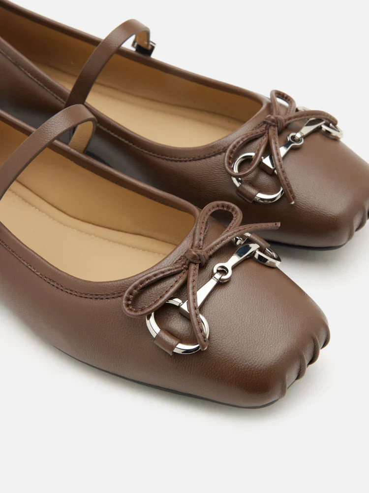 Etta Horsebit Square-Toe Bow Mary Janes - Image 3