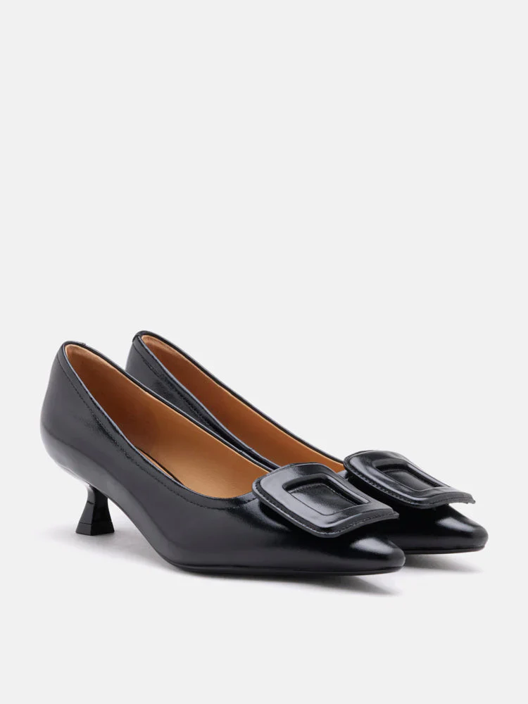 Orelia Square Buckle Pointed Toe Pumps - Image 8