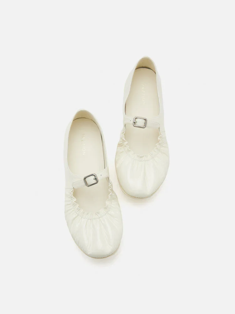Frieda Ruched Patent Mary Janes - Image 6