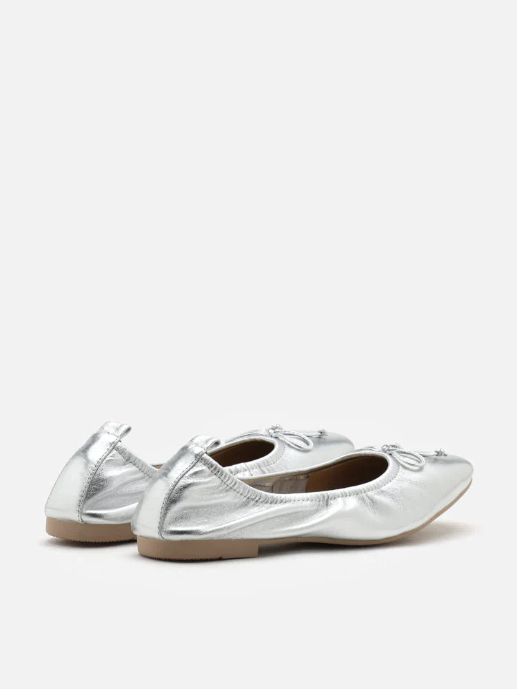 Gia Bow Square Toe Flats - Image 11