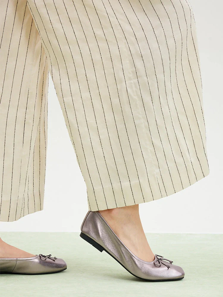 Gia Bow Square Toe Flats - Image 6