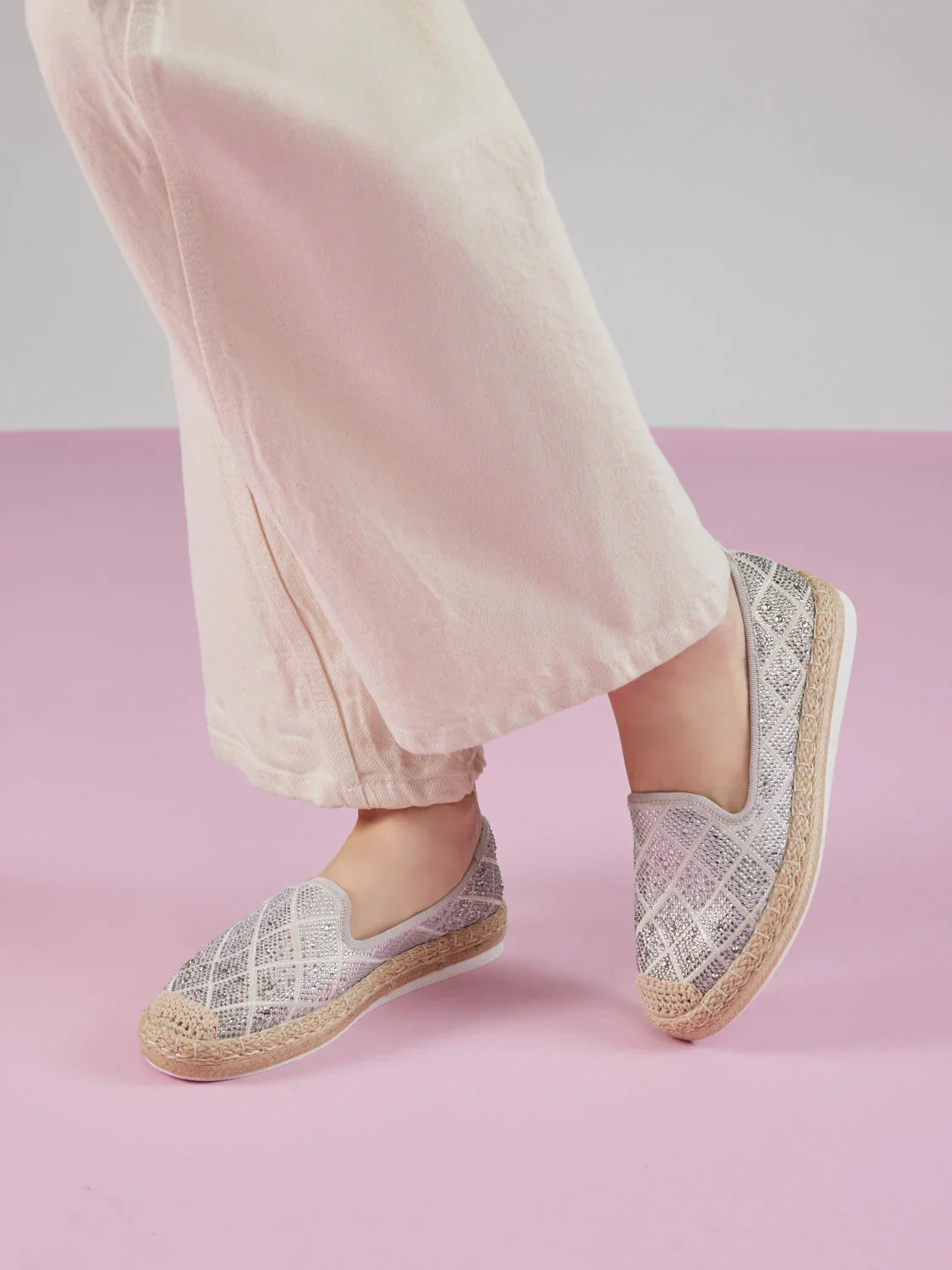 Karivyn Crystal Embroidered Espadrilles - Image 10