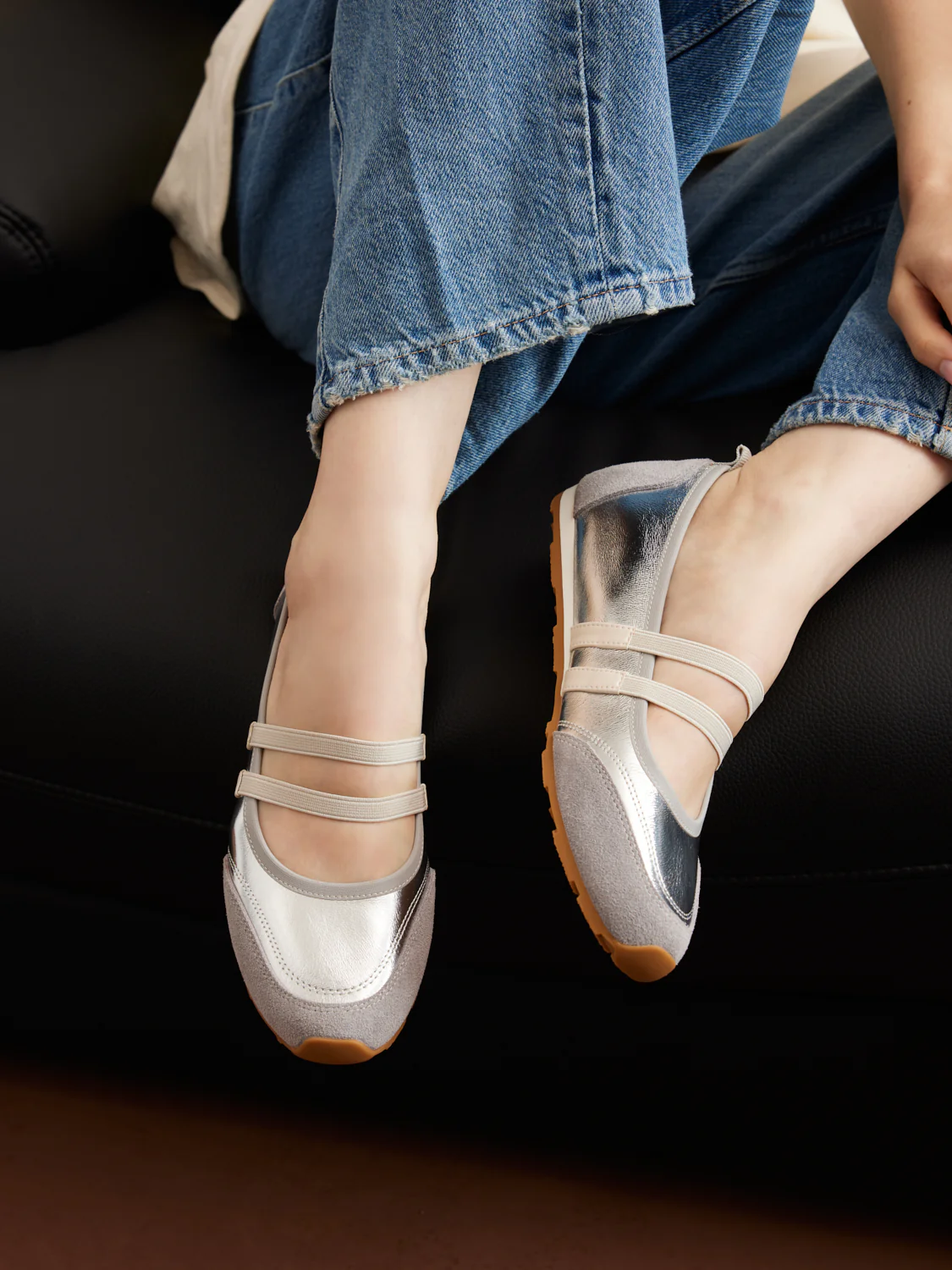 Liravelle Double-Strap Suede Mary Janes - Image 10