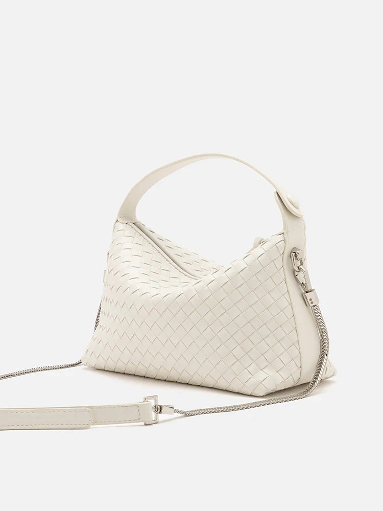 Xyla Woven Leather Bag - Image 12
