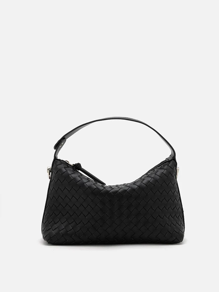 Xyla Woven Leather Bag - Image 15