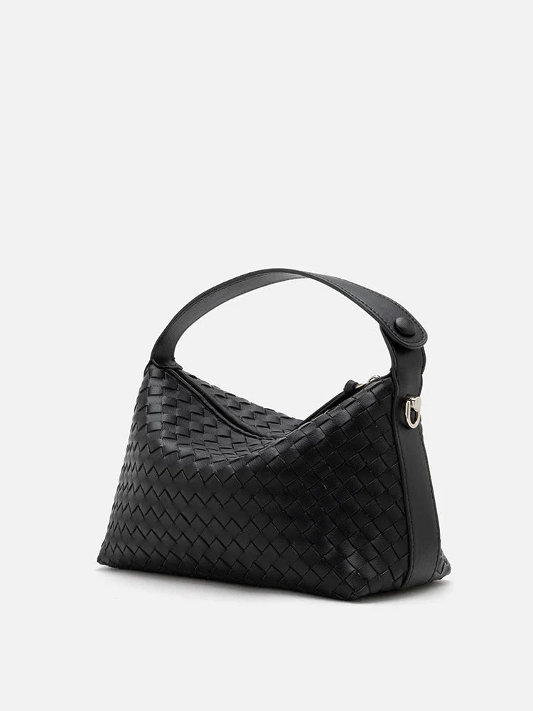 Xyla Woven Leather Bag - Image 17