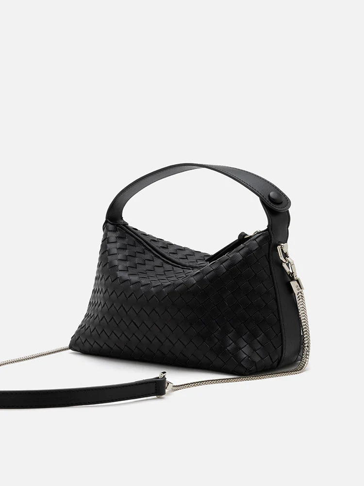 Xyla Woven Leather Bag - Image 18