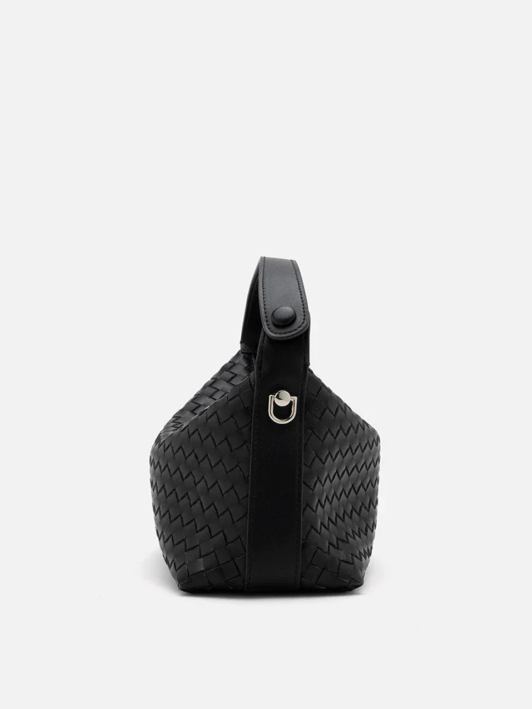 Xyla Woven Leather Bag - Image 19