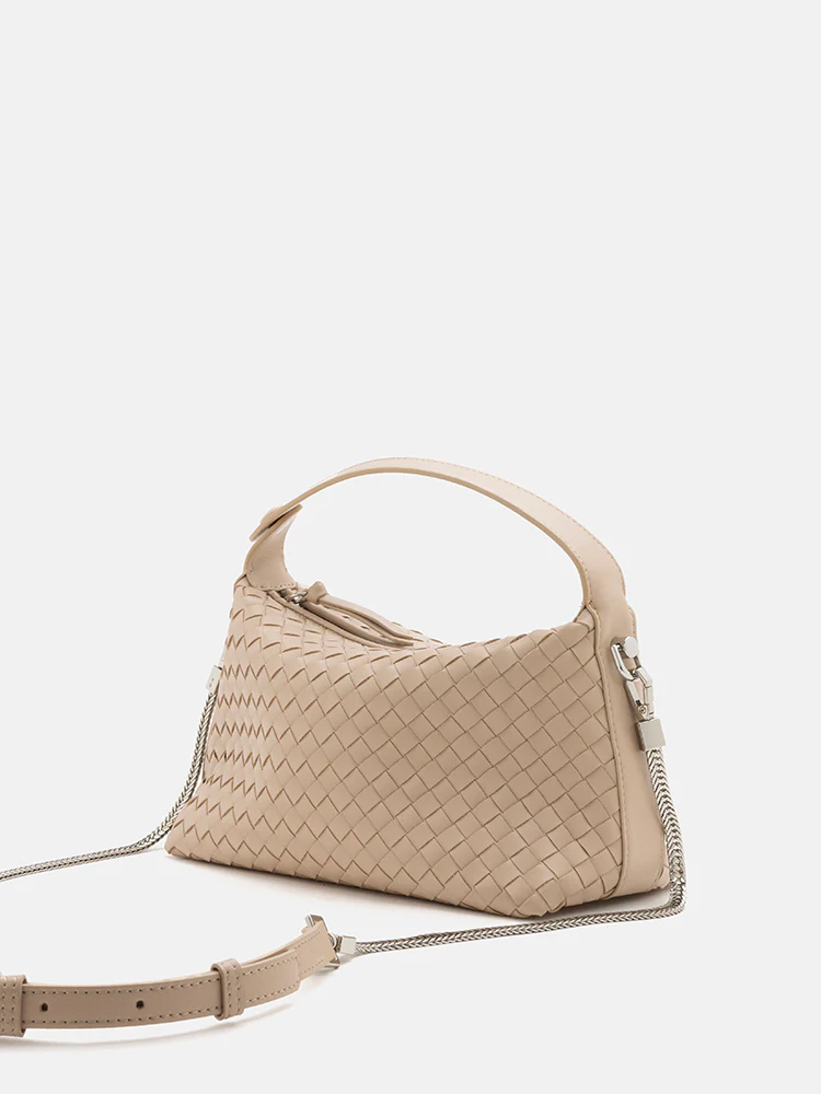 Xyla Woven Leather Bag - Image 4