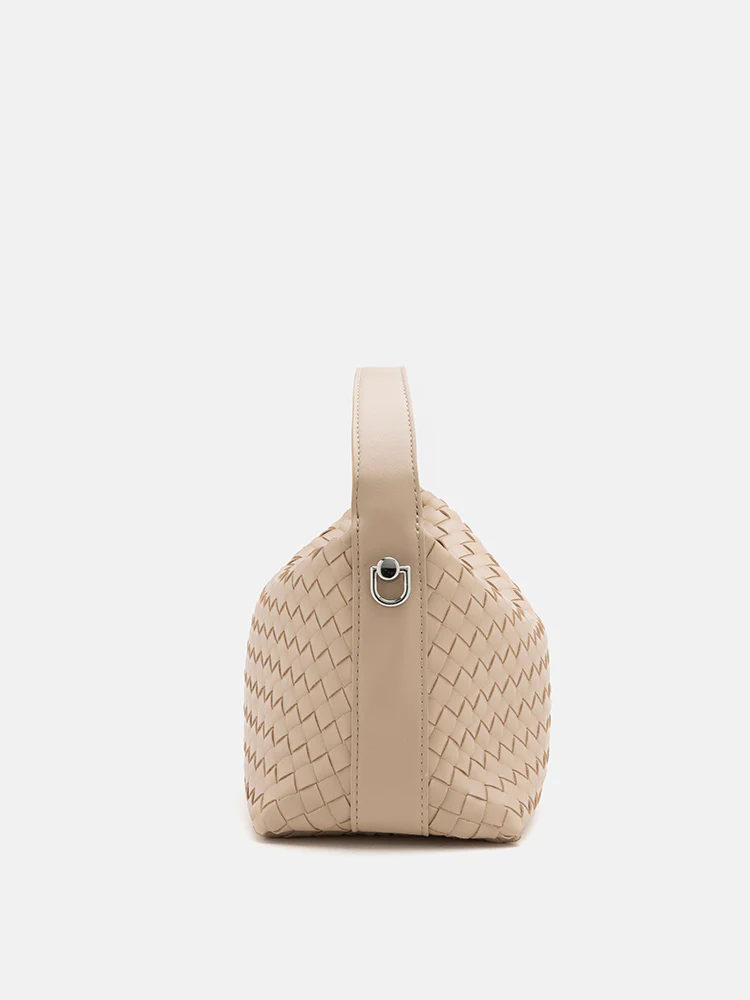 Xyla Woven Leather Bag - Image 7