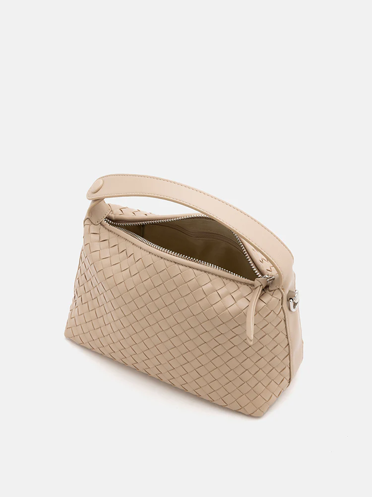 Xyla Woven Leather Bag - Image 8