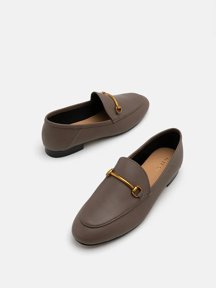Isabeau Metal Buckle Loafers - Image 3