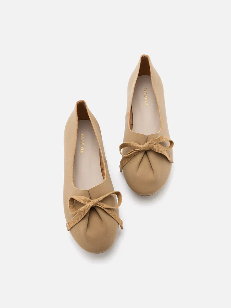 Adriana Tied Bow Flats - Image 13