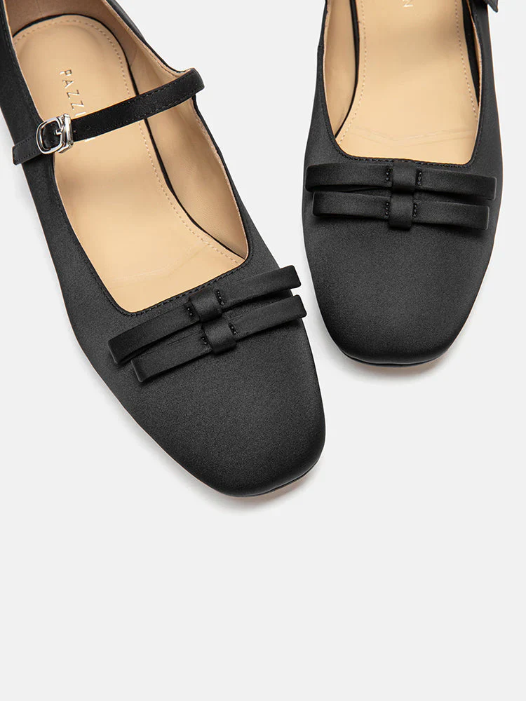 Aylin Silk Double Bow Mary Janes - Image 10