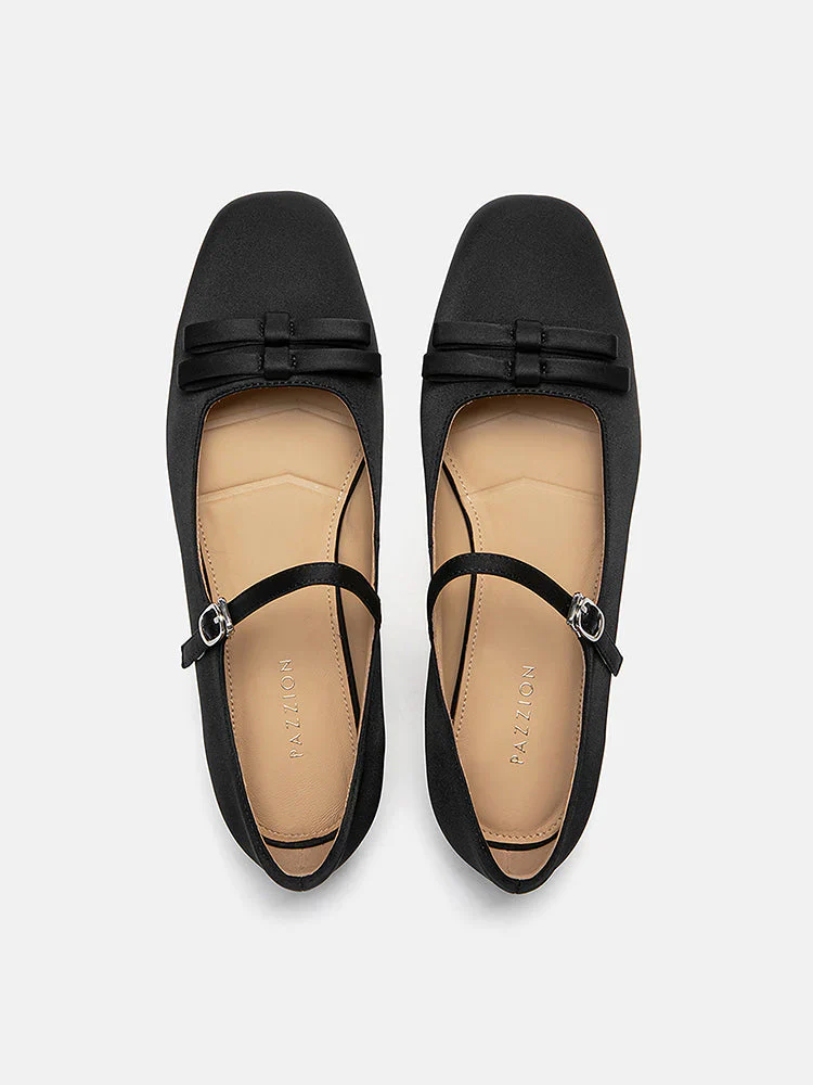 Aylin Silk Double Bow Mary Janes - Image 12