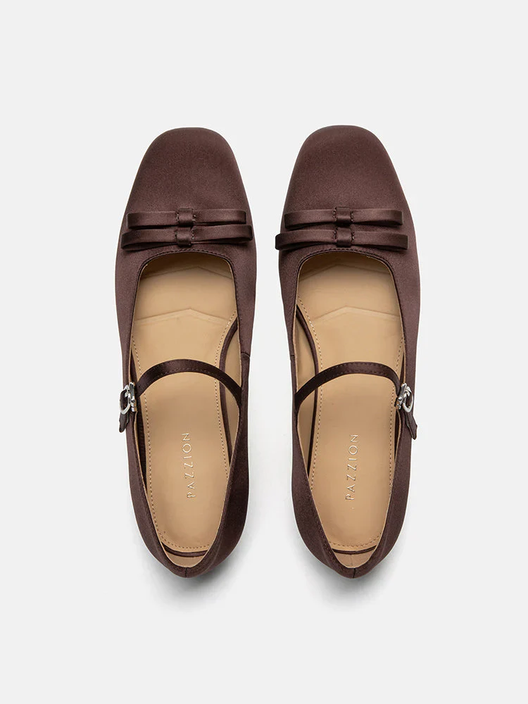 Aylin Silk Double Bow Mary Janes - Image 7