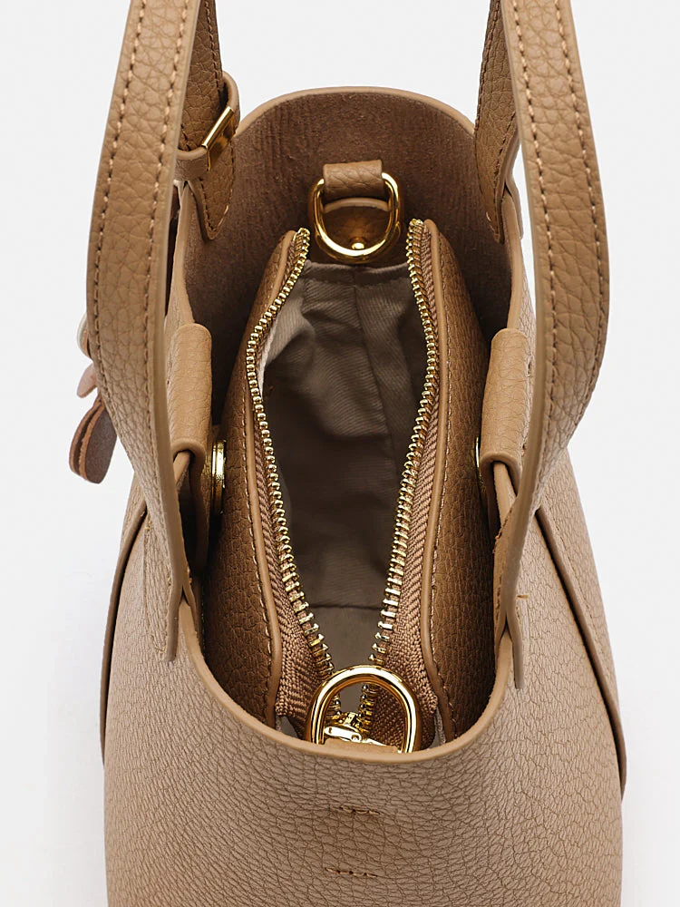 Haley Leather Charmed Bucket Bag - Image 13