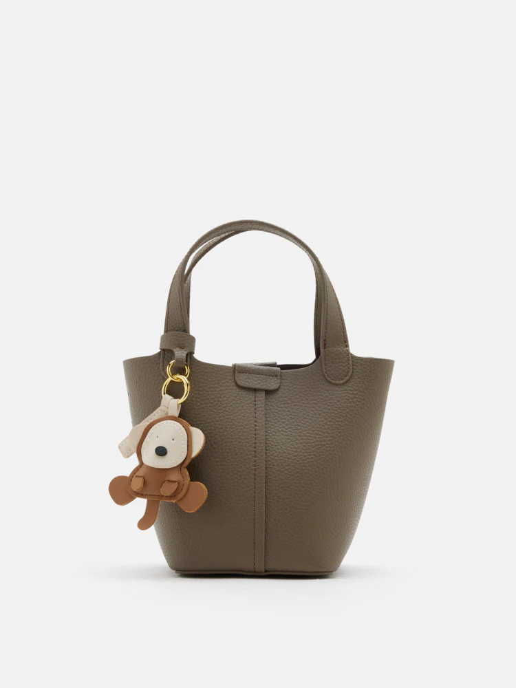 Haley Leather Charmed Bucket Bag - Image 14