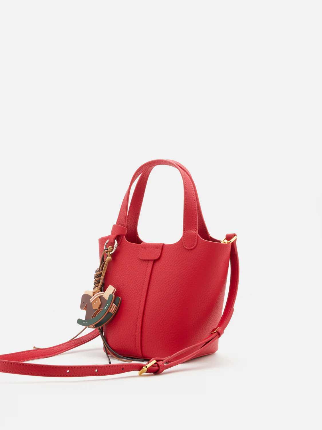 Haley Leather Charmed Bucket Bag - Image 3