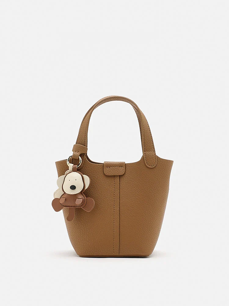 Haley Leather Charmed Bucket Bag - Image 7