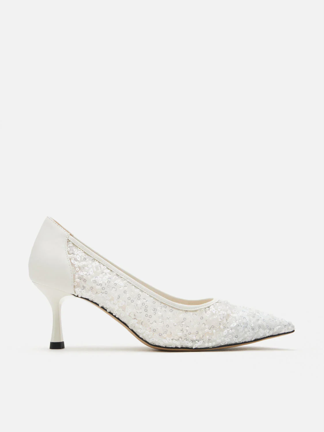 Raena Sequined Mesh Heels - Image 11