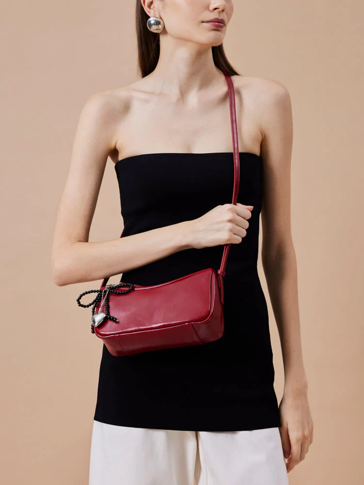 Luna Bow-Charm Slouchy Bag - Image 5