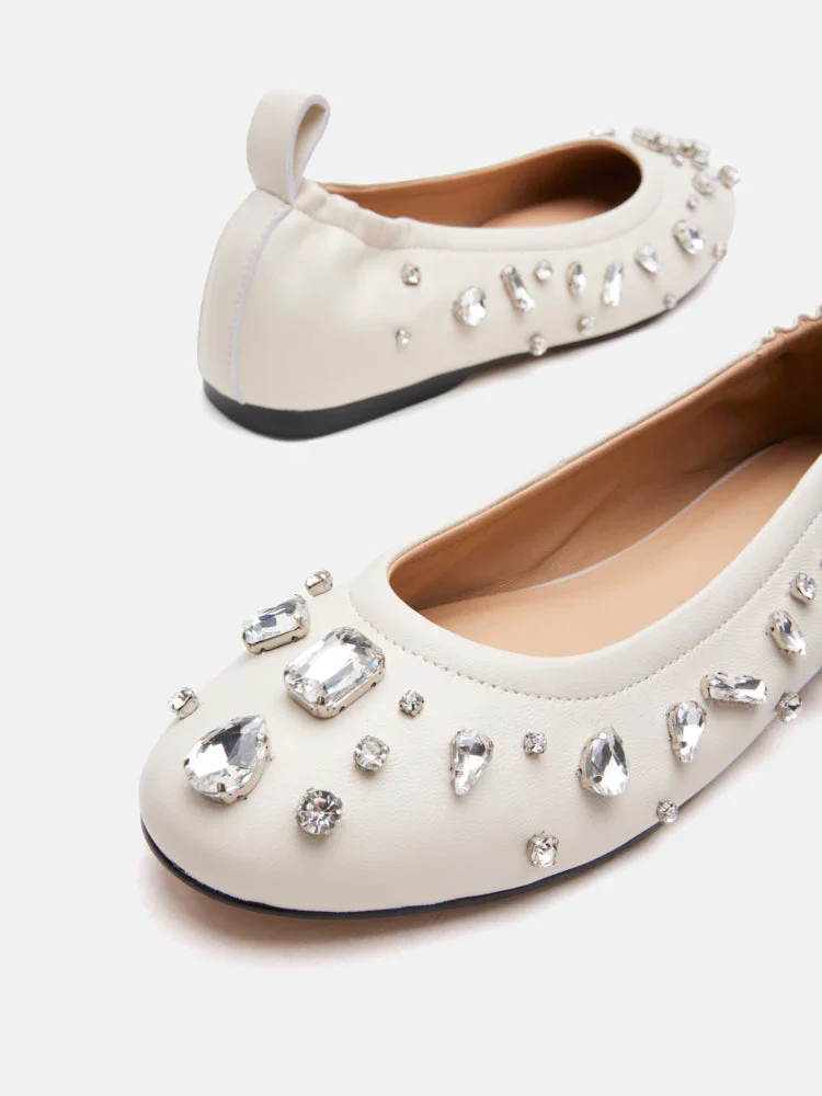 Levante Gem Embelished Flats - Image 10