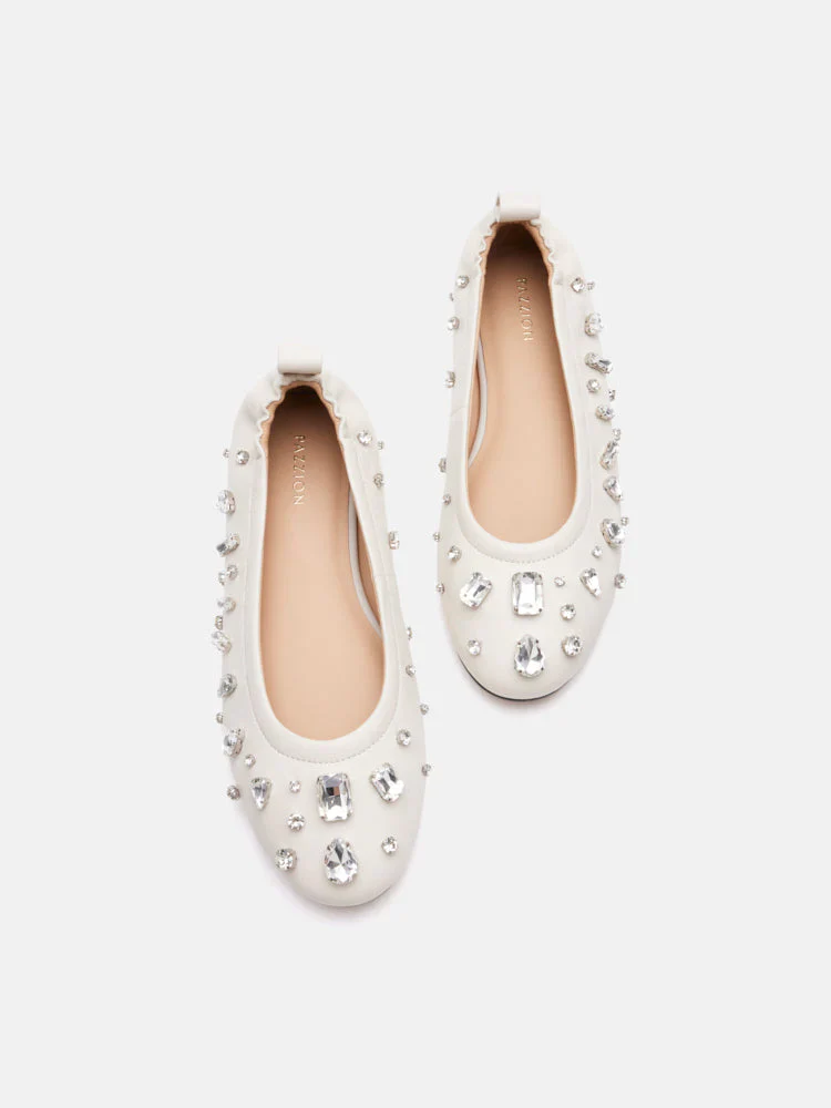 Levante Gem Embelished Flats - Image 12