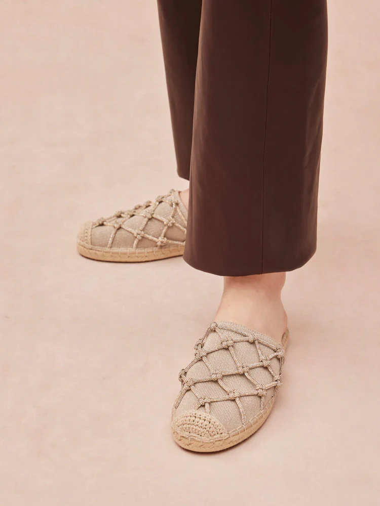 Jaylen Embellished Espadrille Mules - Image 9