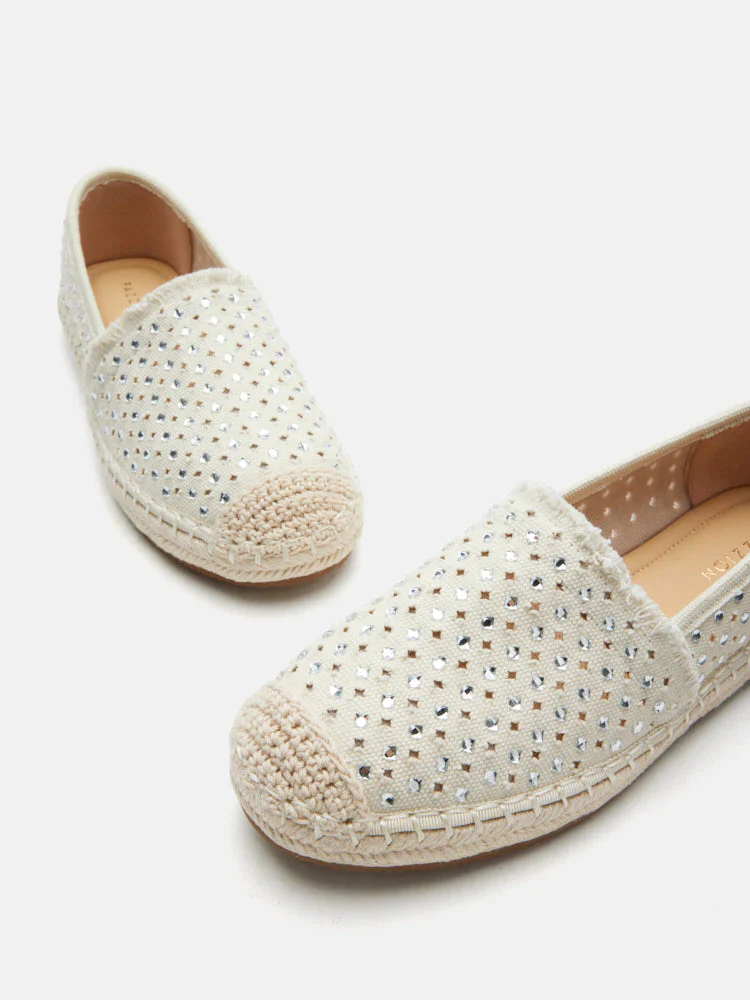 Lela Crystal Studded Espadrilles - Image 10