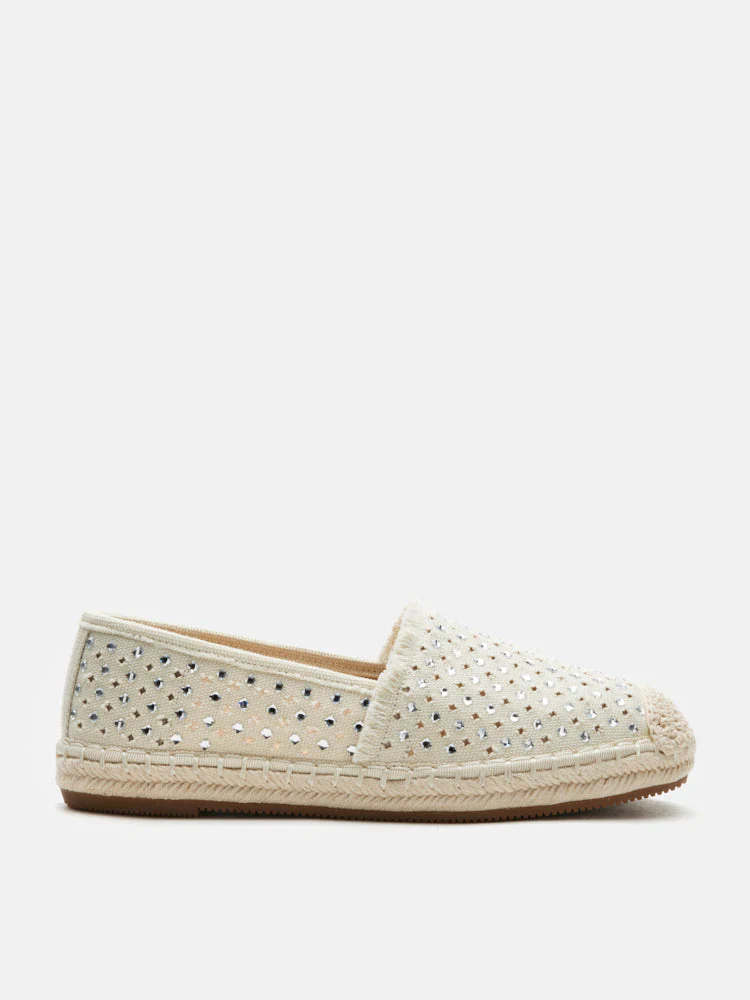 Lela Crystal Studded Espadrilles - Image 11