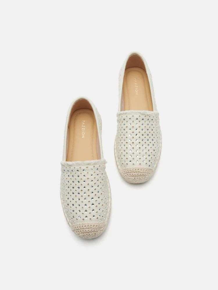 Lela Crystal Studded Espadrilles - Image 13
