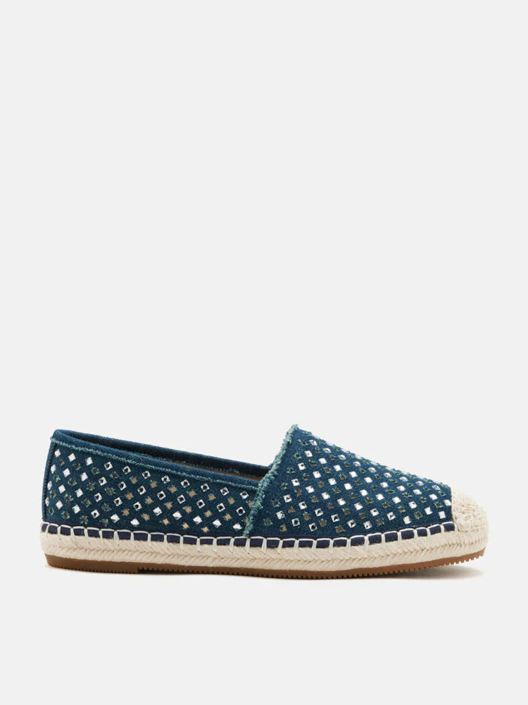 Lela Crystal Studded Espadrilles - Image 4