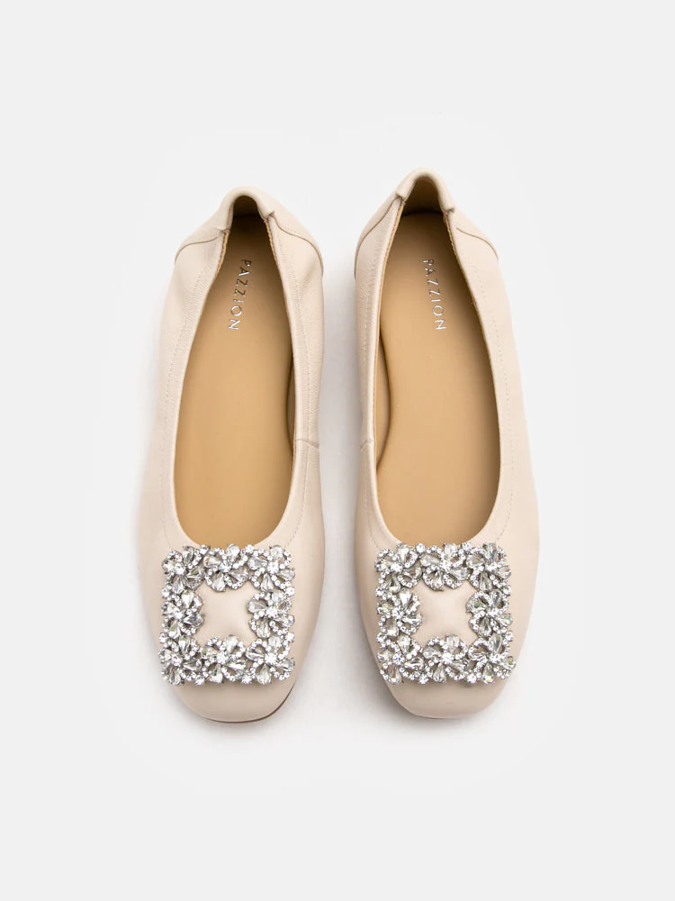 Oriole Embellished Buckle Ballet Flats - Image 5