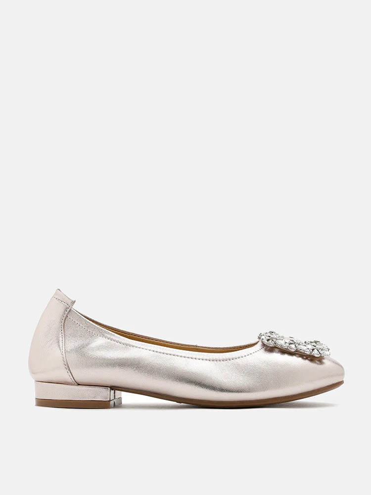 Oriole Embellished Buckle Ballet Flats - Image 3