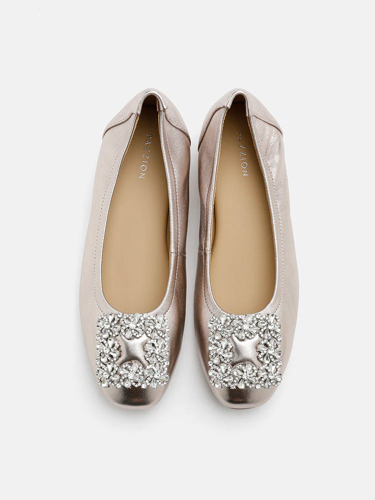 Oriole Embellished Buckle Ballet Flats - Image 4