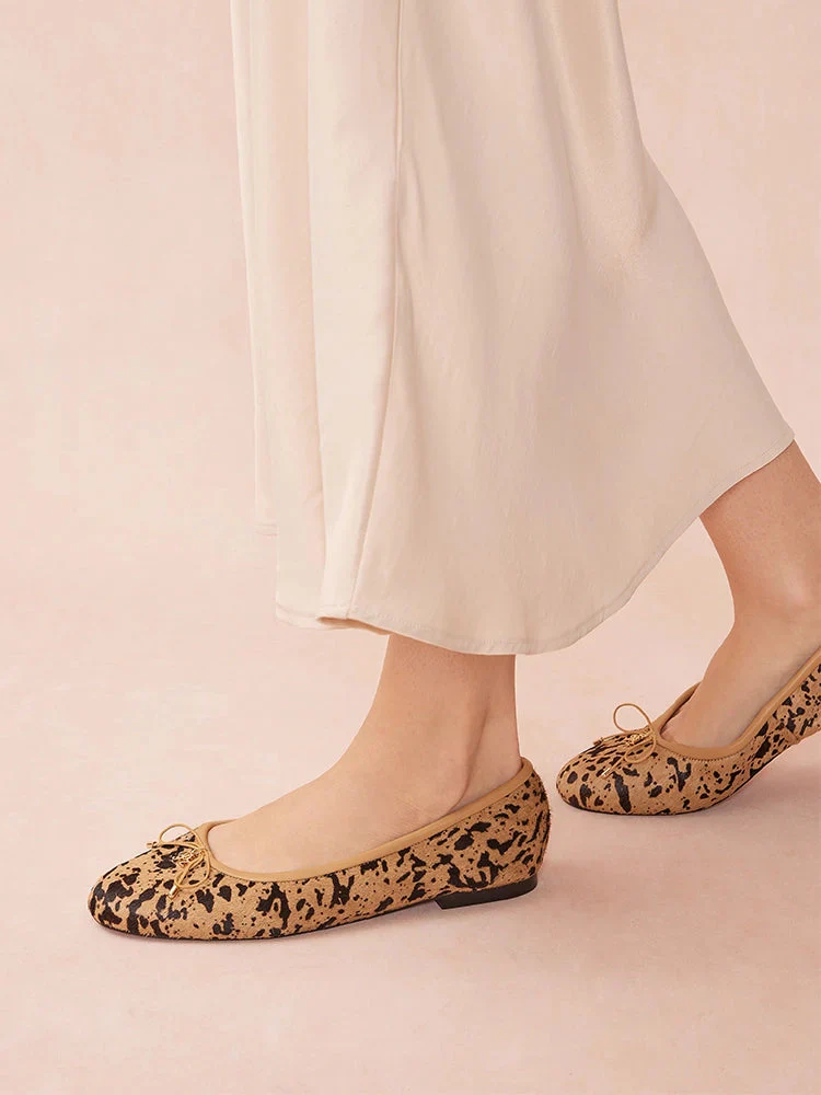 Eliana Pony Hair Bow Ballerinas - Image 11