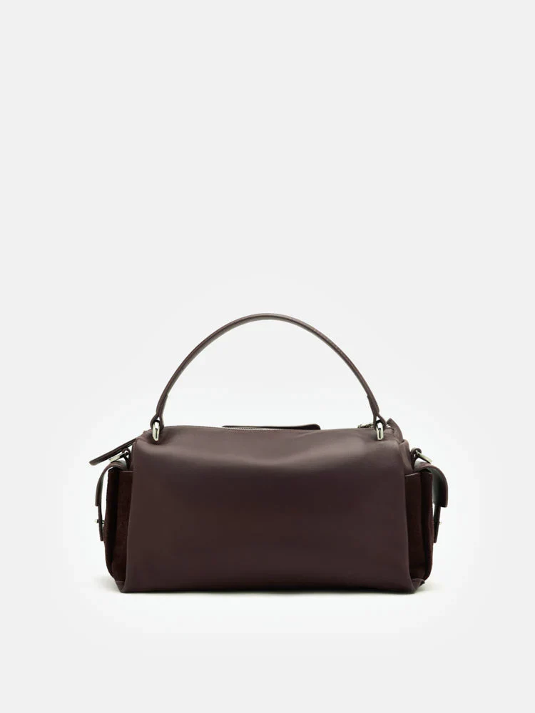Sevila Suede Leather Satchel - Image 16