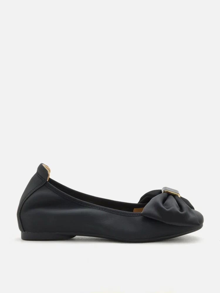 Hana Silk Bow Flats - Image 11