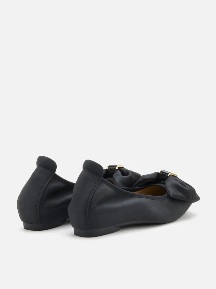 Hana Silk Bow Flats - Image 14