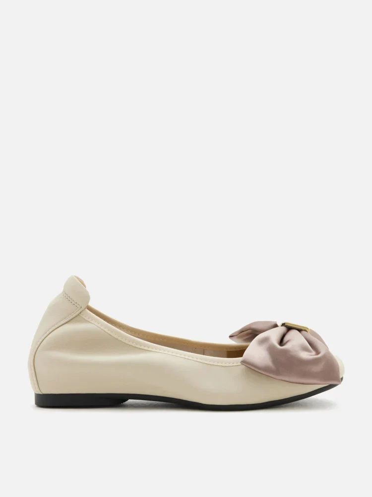 Hana Silk Bow Flats - Image 4